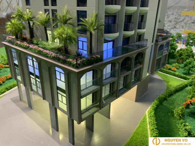 mô hình kiến trúc cao ốc oyster gành hào 3